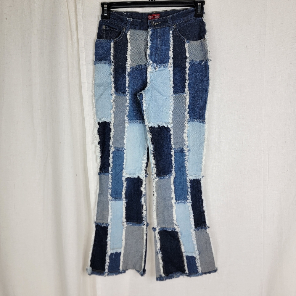 Star Ride Girls Size 16 Juniors Womens 0/2 Y2k Patchwork Vintage Jeans